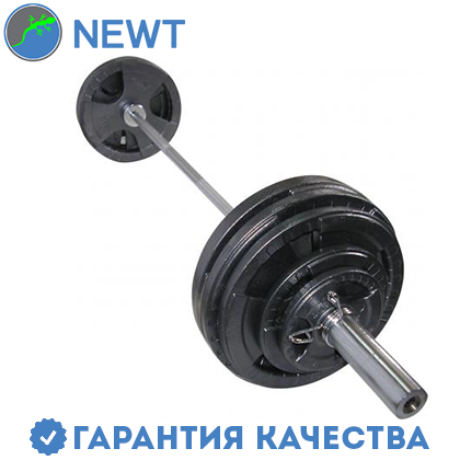 

Штанга олимпийская разборная стальная Newt 100 кг, гриф 2,2 м, Черный