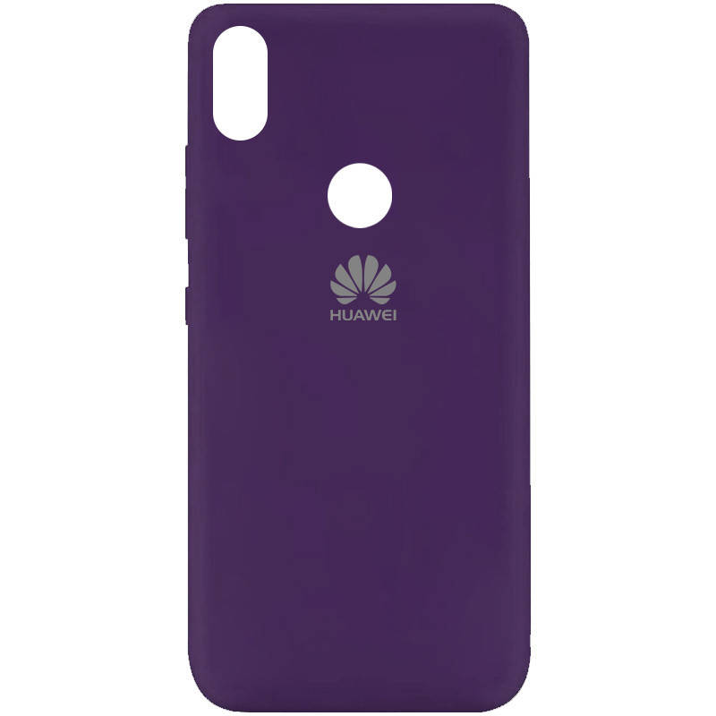 

Силиконовый чехол для Huawei P Smart Plus Фиолетовый микрофибра soft touch