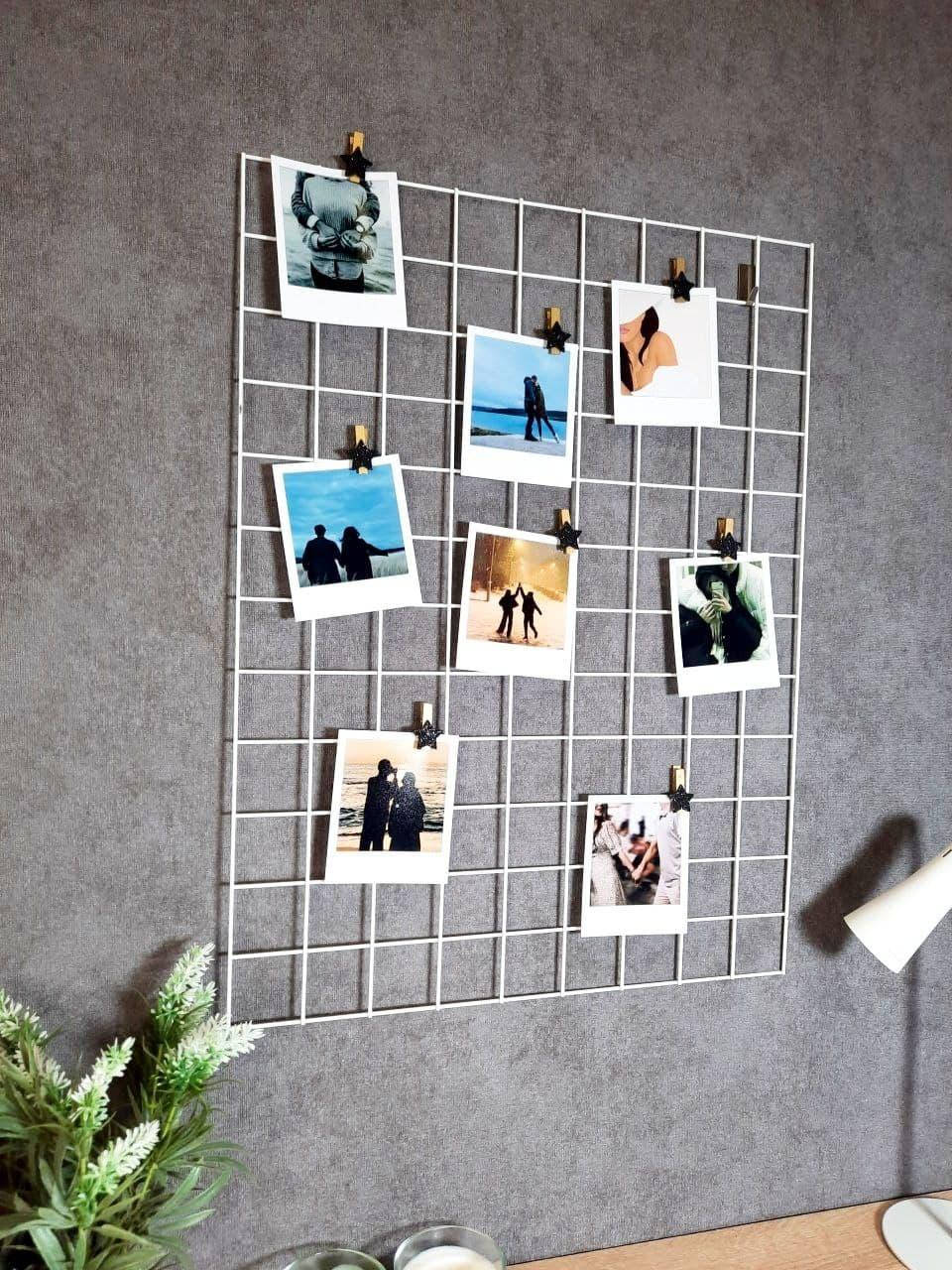 

Настенный органайзер-сетка Мудборд Wuw 60х45 см Белый