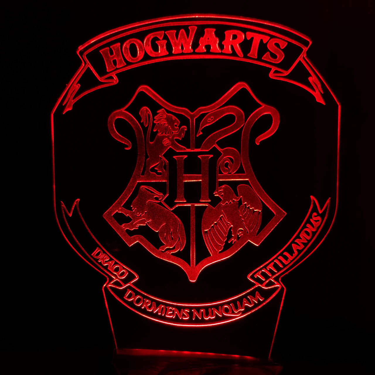 

Акриловый светильник ночник Хогвартс 2 AVA-001345 красный