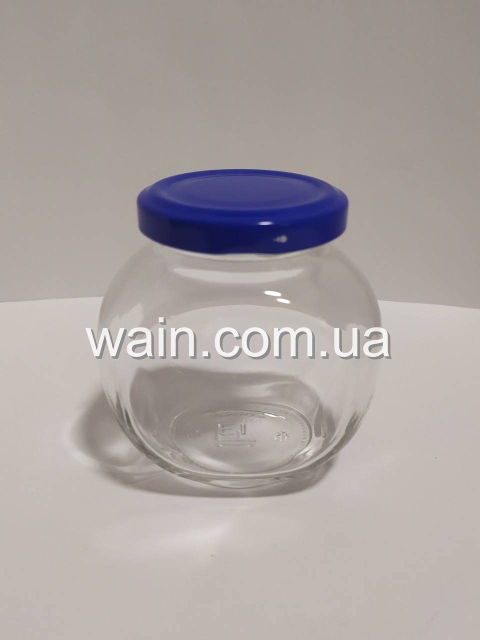 

Банка стеклянная 200 мл для консервации "Sweet" Everglass с синей крышкой Twist-Off