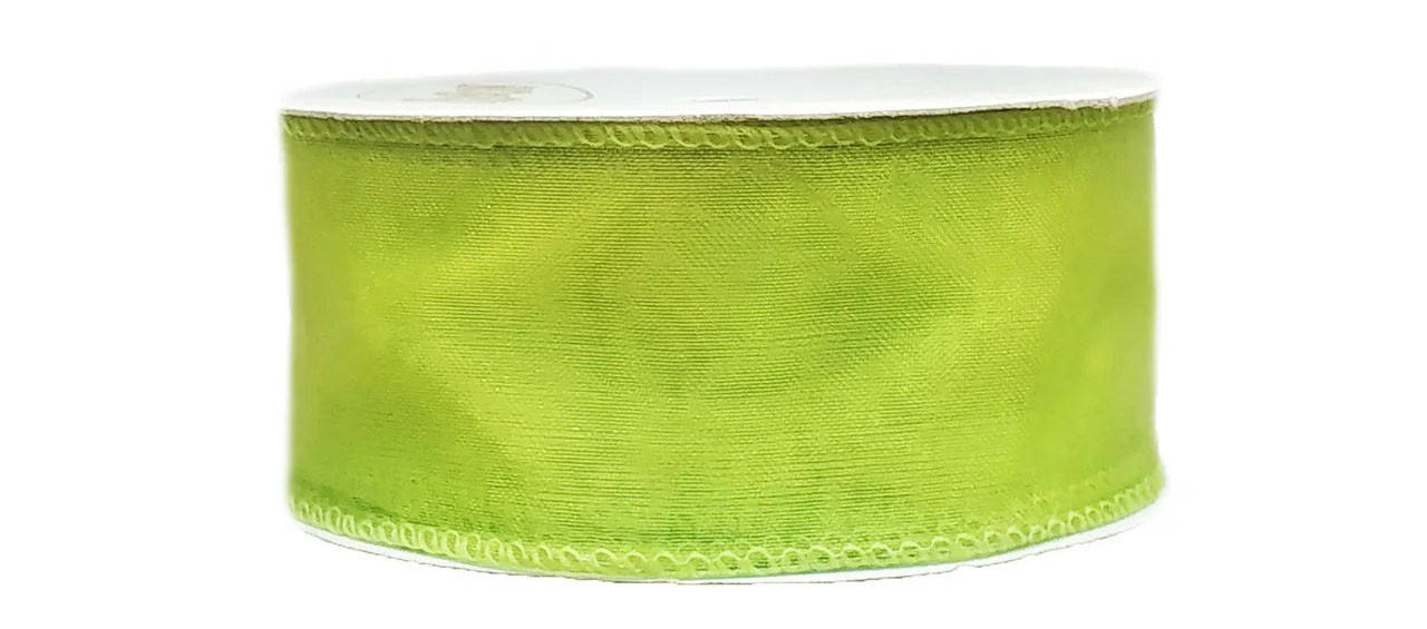 

Лента из органзы (4 см х 10 ярдов) оливковая