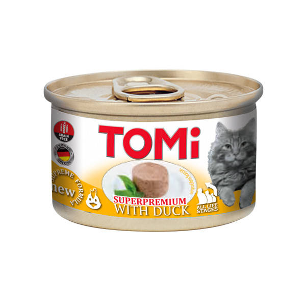 

TOMi Superpremium Duck ТОМИ УТКА консервы для котов, мусс - 85 г
