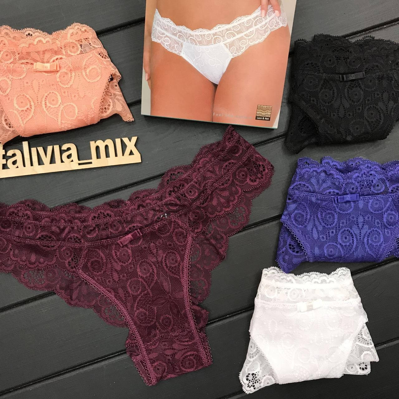 

Кружевные американки от La vivas M, Сливовый