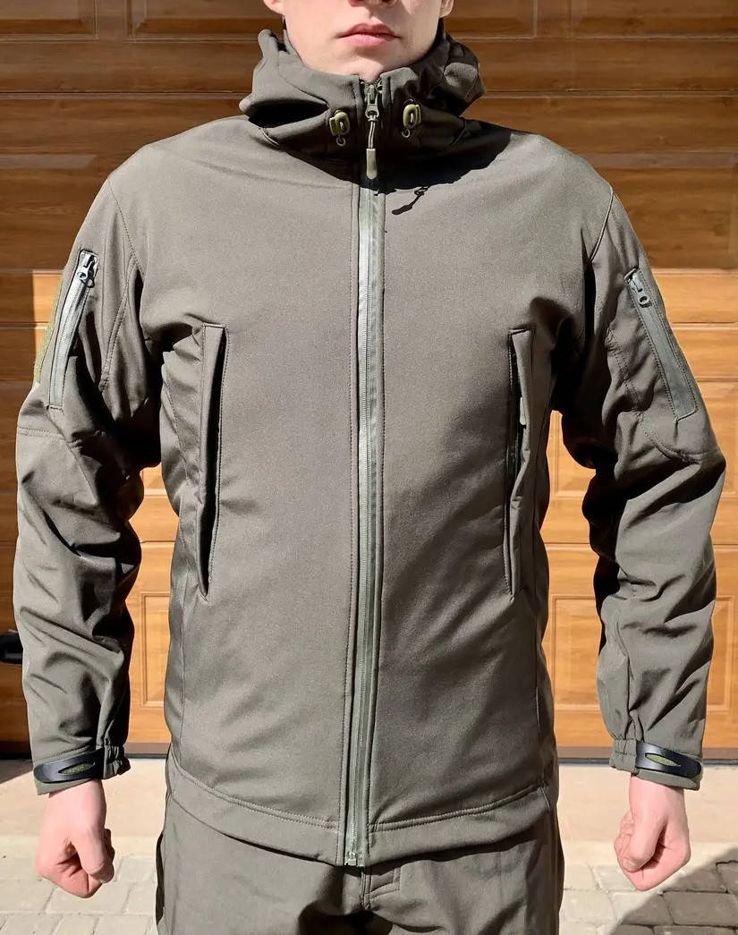 

Тактическая куртка SOFTSHEELL олива!