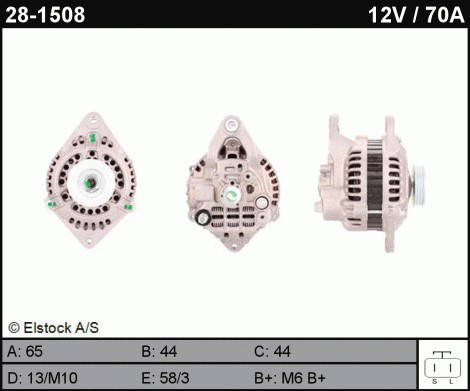 

Генератор б\у, на Mazda 626 1.8, 2.0, 2.2, KIA Sephia, Clarus JA877