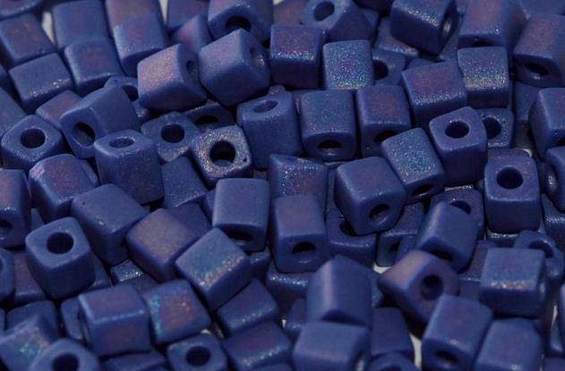 

Miyuki Square Beads 4 мм SB0414FR - Opaque Cobalt Matted AB