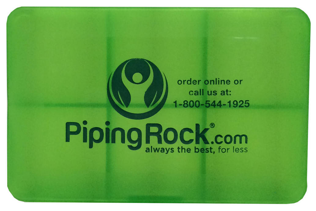 

Таблетница Piping Rock Vitamin Pill Pack Green (6 отсеков)