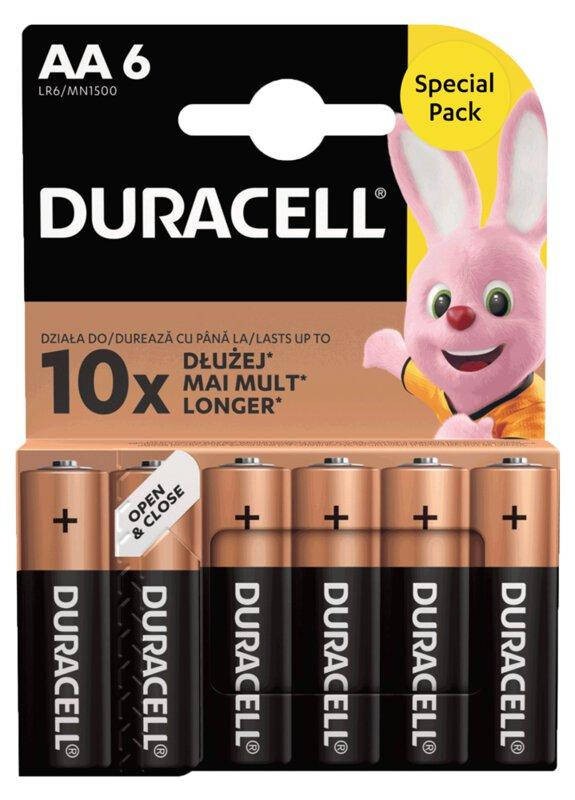 

Батарейка щелочная Duracell Duralock Basic, AA/LR6, 1.5V, блистер 6шт