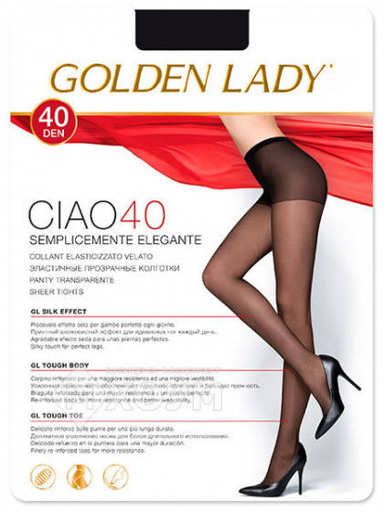 

Golden Lady Ciao 40 Den, Бежевый