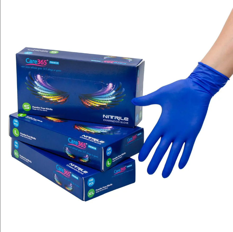 

Нитриловые перчатки Care365 Cobalt размер  (50 пар, Синий