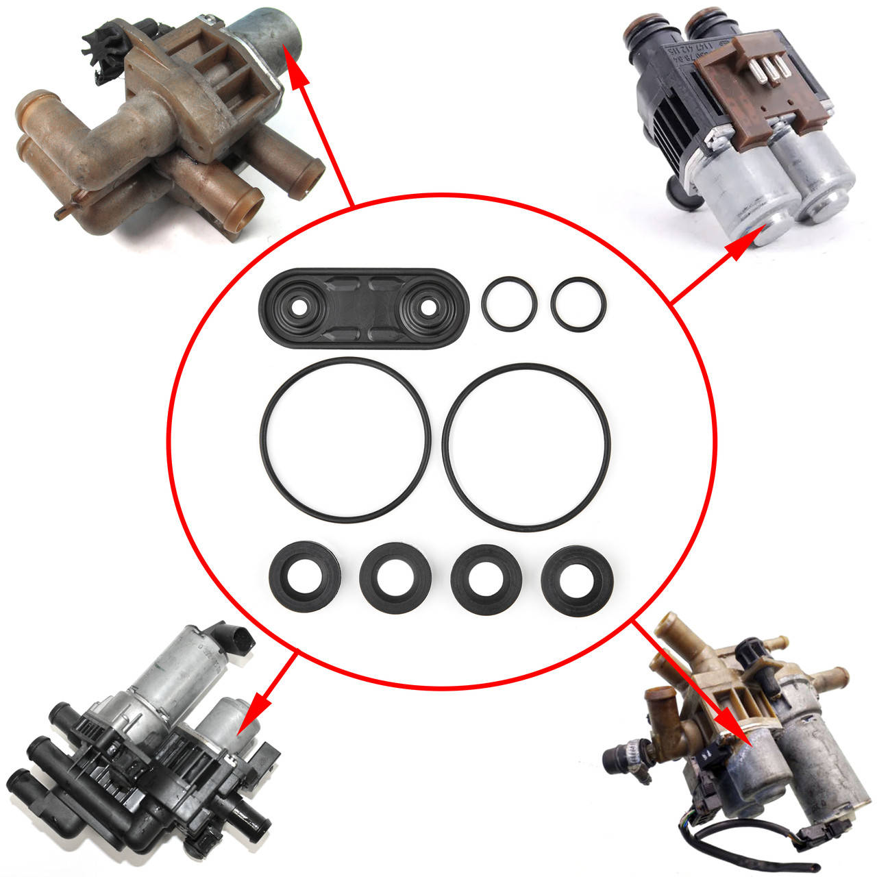 

Ремкомплект клапанов печки Mercedes-Benz 210, 220, 124