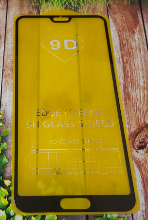 

Защитное стекло дисплея для Huawei P20 Pro (закаленное стекло) 9D, черное, Черный