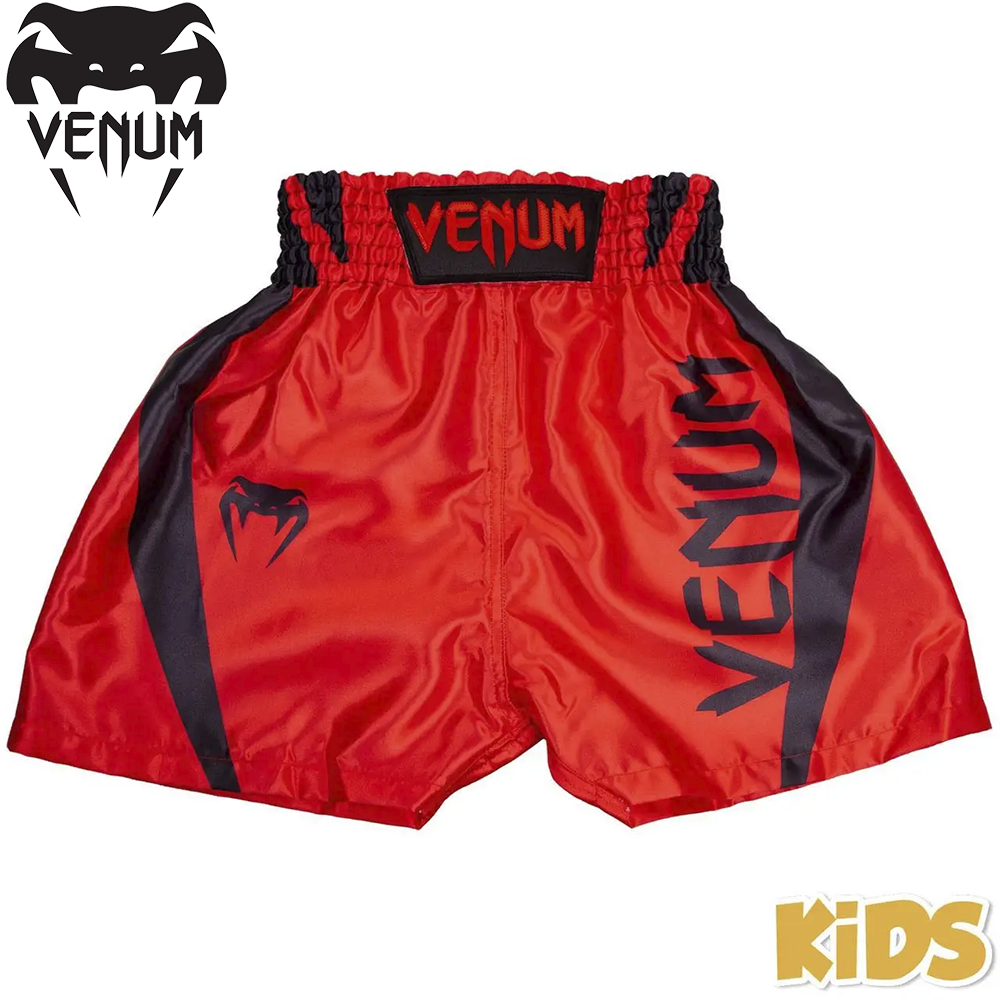 

Детские шорты для бокса Venum Elite Boxing Shorts Red Black, Красный