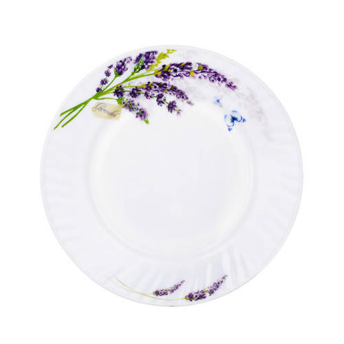 

Тарелка обеденная SNT Лаванда 30058-1065 22.8 см, Белый