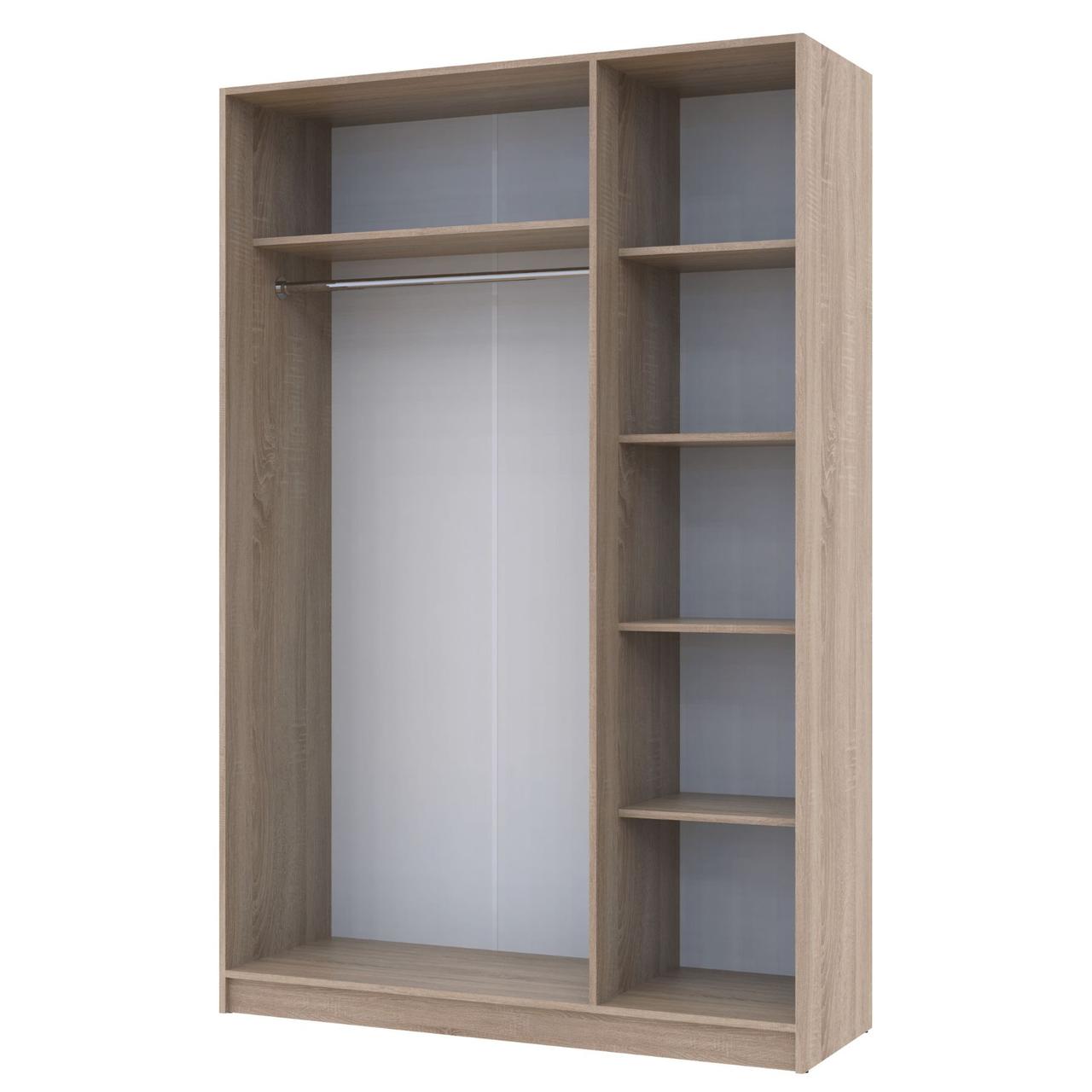 Шафа для одягу Doros Промо Дуб Cонома 3 ДСП 135х48х204 (80737072) 3