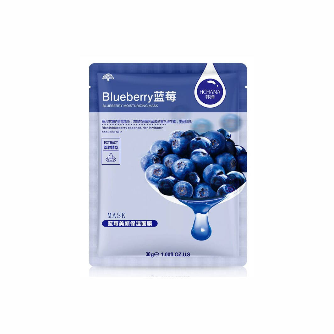 

Тканевая маска с экстрактом черники Hchana Blueberry Moisturizing Mask