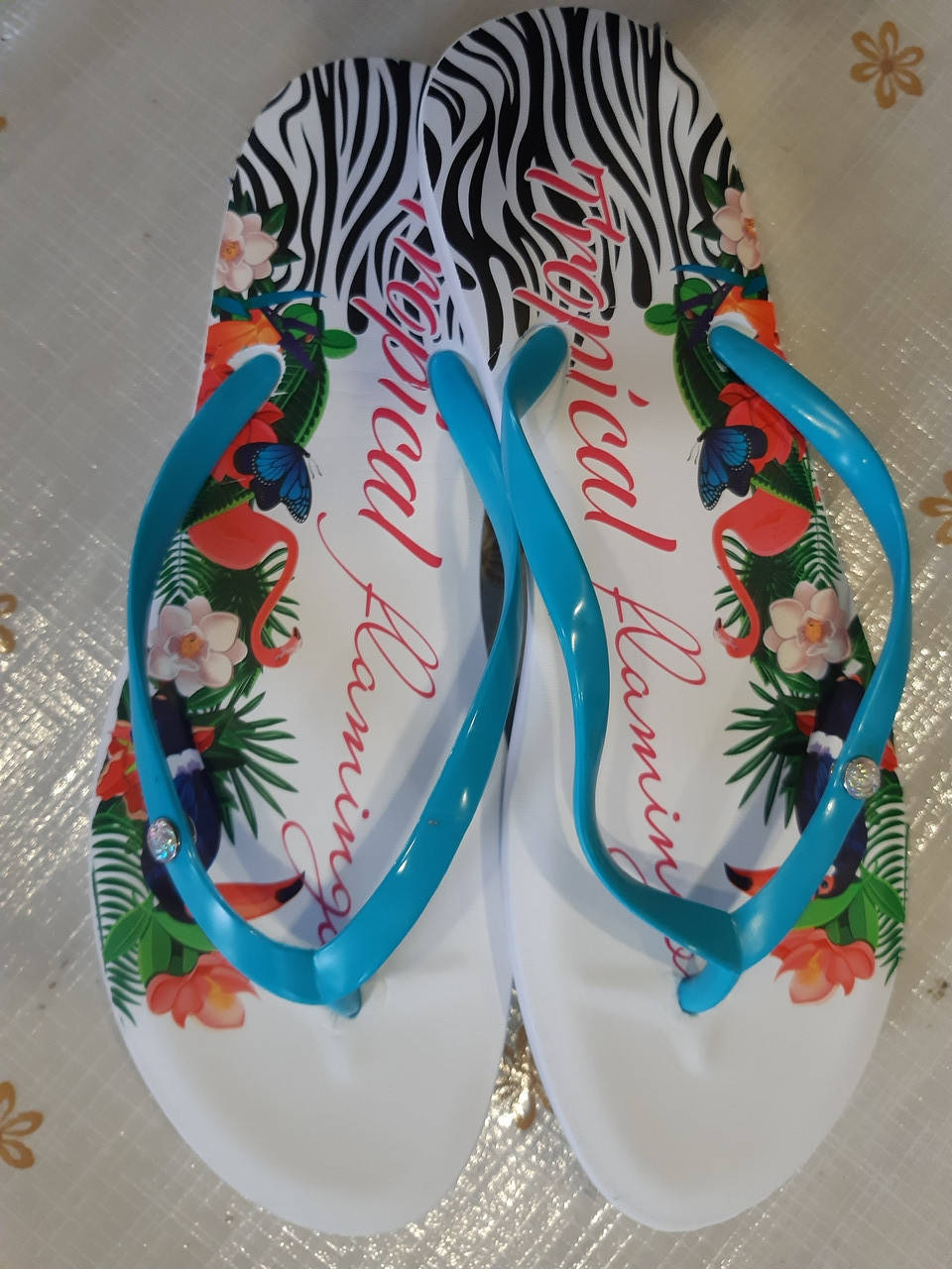 

Вьетнамки женские Tropical (Тропикал), бирюза, 36-40 размер.