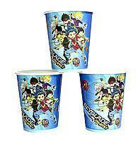 

Бумажные одноразовые стаканчики детские Бейблейд 10 штук, Разные цвета