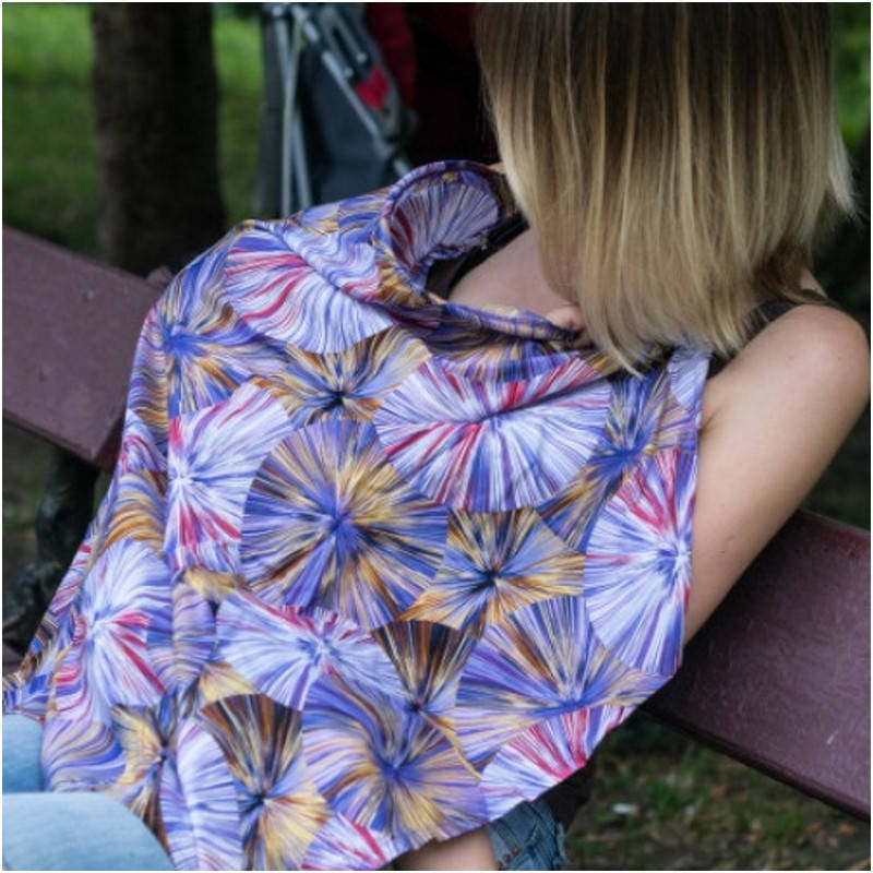 

Накидка для кормления ГРУДНИЧОК «Клематис», Сиреневый