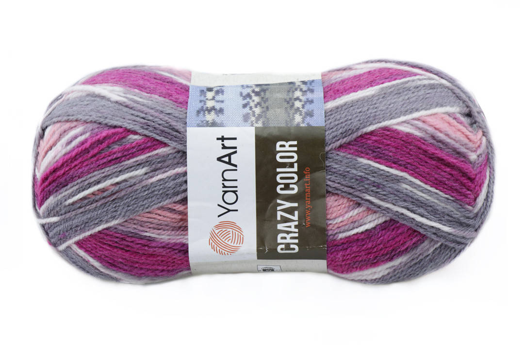 

YarnArt Crazy Color, №176, Секционное крашение