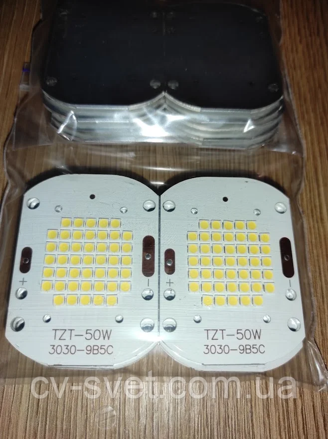 

№148 Светодиод SMD 3030 50 ватт 6500К матрица 50w для прожектора 50w 30-36v
