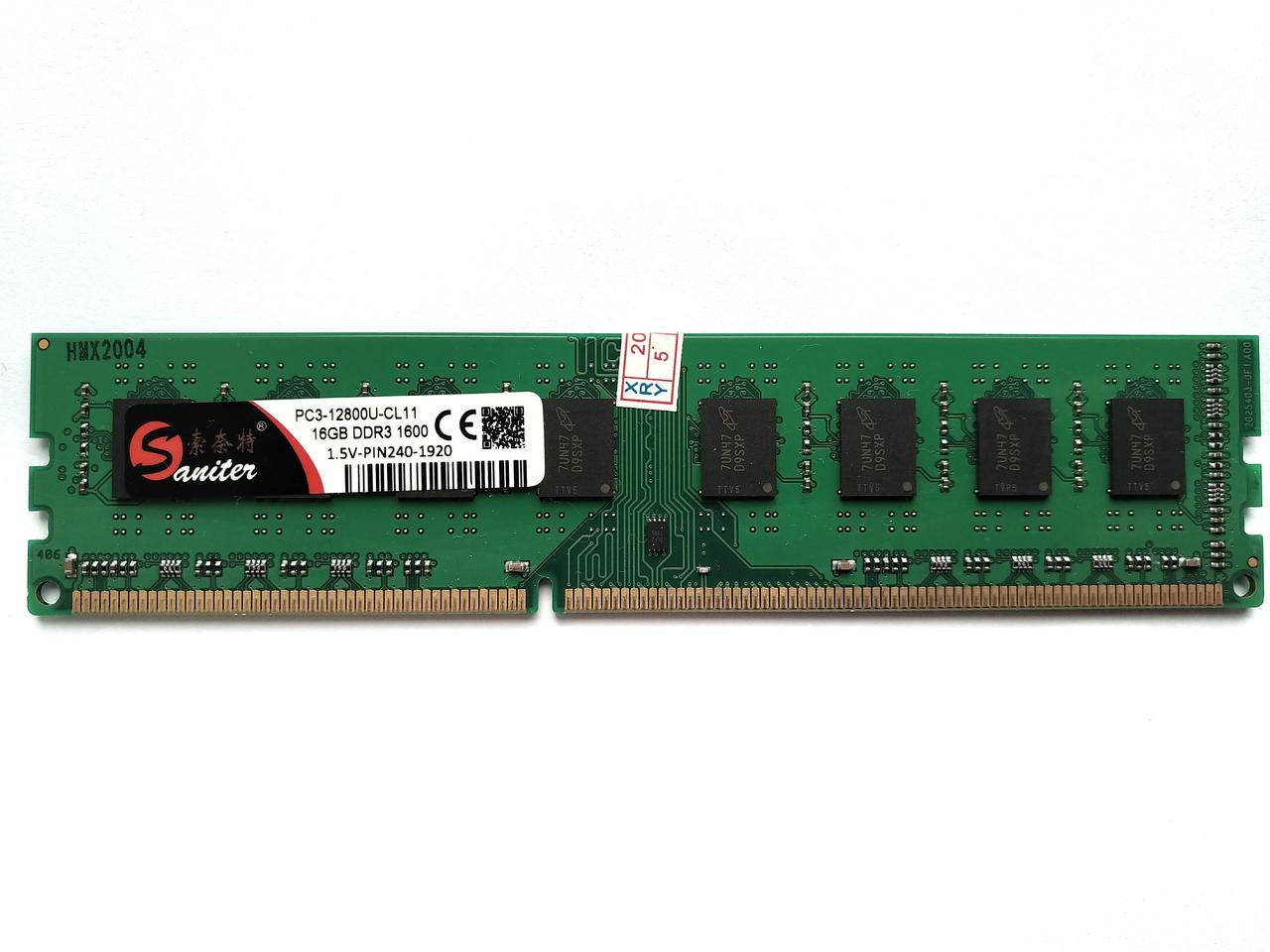 

Оперативная память Saniter DDR3 16Gb 1600MHz PC3-12800 AMD (№762)