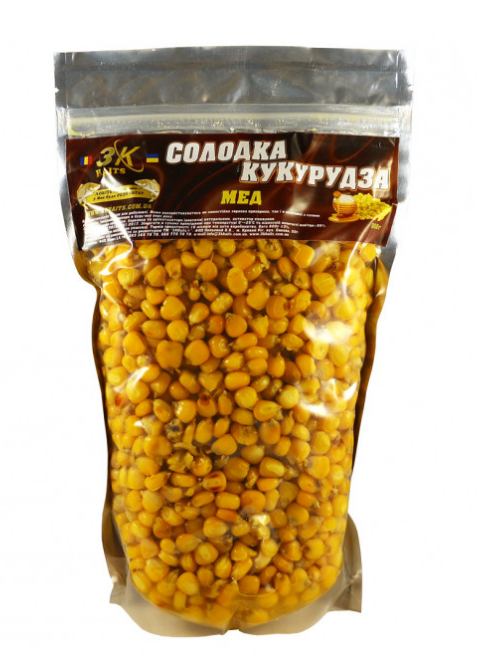 

Прикорм 3KBaits Сладкая кукуруза Мёд 800гр
