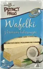 

Вафлі Tasso з кокосовим кремом в білому шоколаді, (Pryncy Palki) 200 г