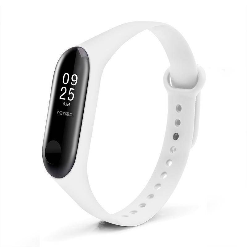 

Ремешок на фитнес браслет Mi band M5 и Mi band M6 Белый