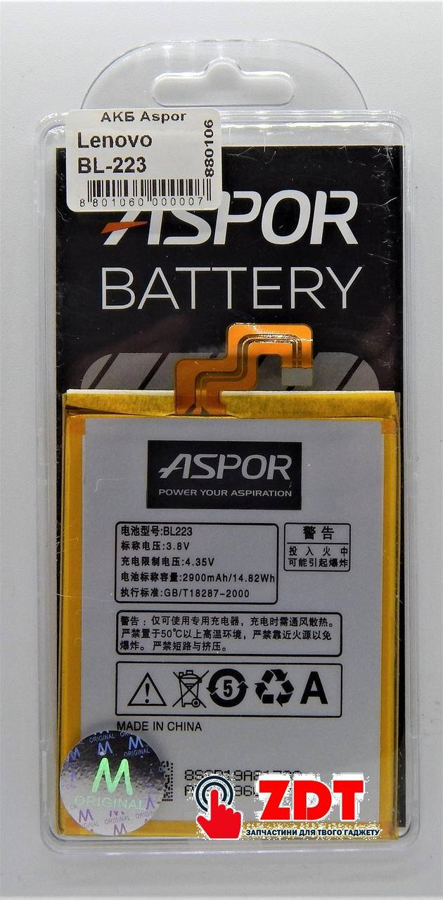 

Аккумулятор Aspor для Lenovo BL-223 (K920/Vibe Z2 Pro) (880106)