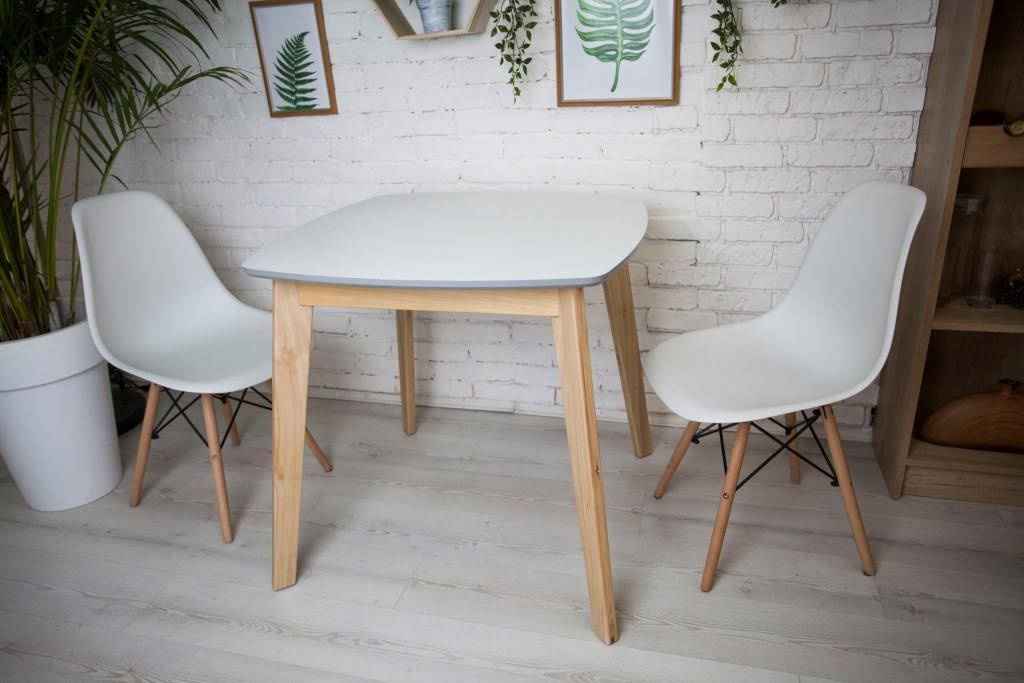 

Комплект кухонной мебели Wood Light Джузеппе белый квадратный стол + 2 стула