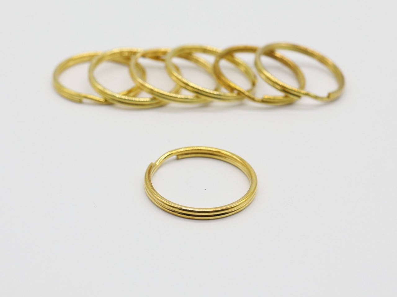 

Кольцо для ключей. Цвет "золото". 28мм, Золотистый