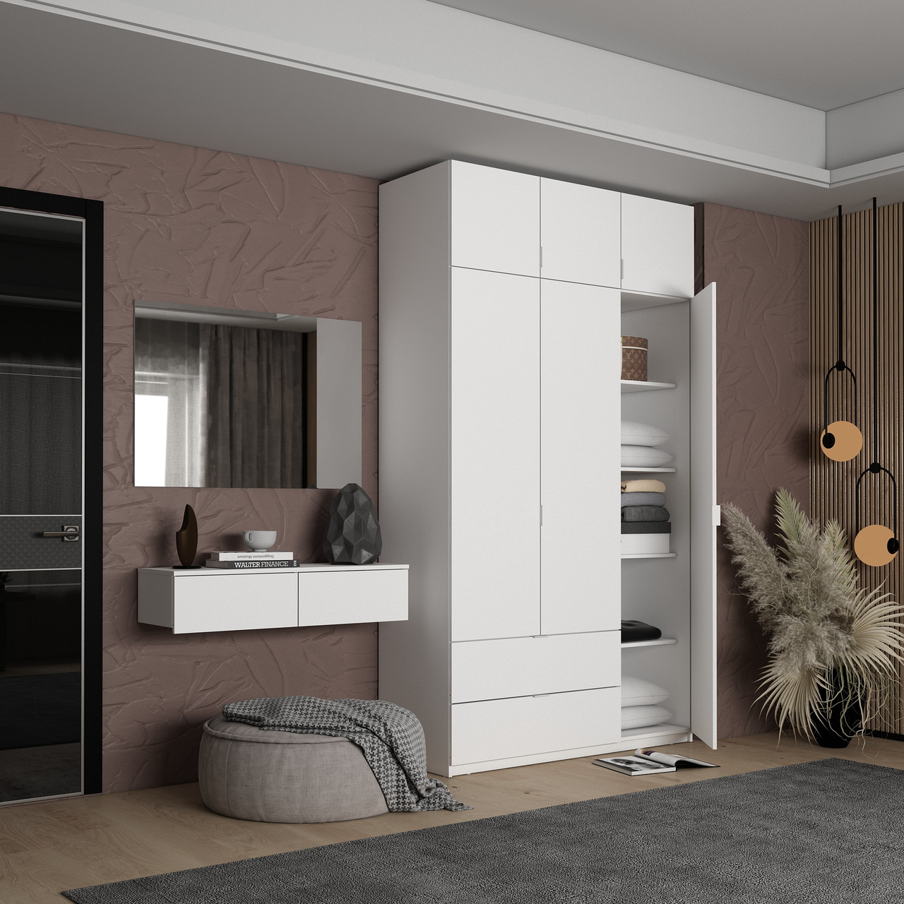 Комплект меблів Doros Левія + дзеркало Білий 100х32х100 (42005235) 7