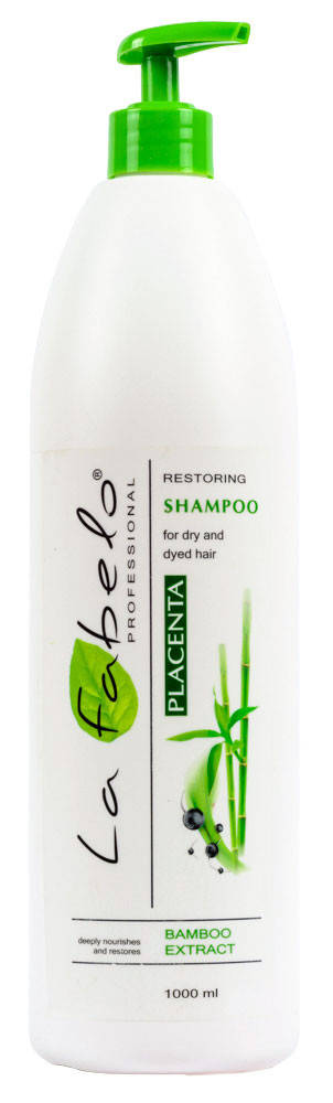 

Шампунь La Fabelo Professional для сухих и окрашенных волос с экстрактом бамбука и пшеничной плацентой 1000мл