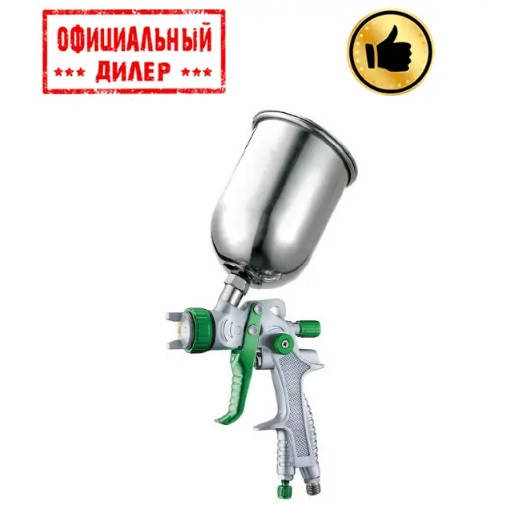 

Пистолет покрасочный пневматический LVLP верх. м/б, 1,4мм AUARITA L-897-1.4M