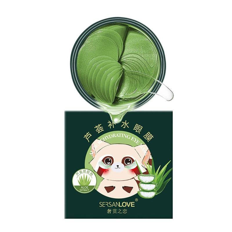 

Гидрогелевые патчи под глаза с экстрактом алоэ вера Sersanlove Aloe Rehydrating Eye Mask, 90г/60шт