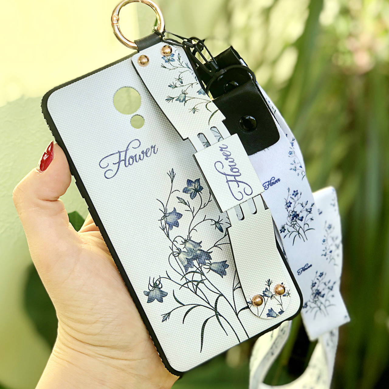 

Чехол Lanyard для Meizu M5 Note бампер с ремешком White