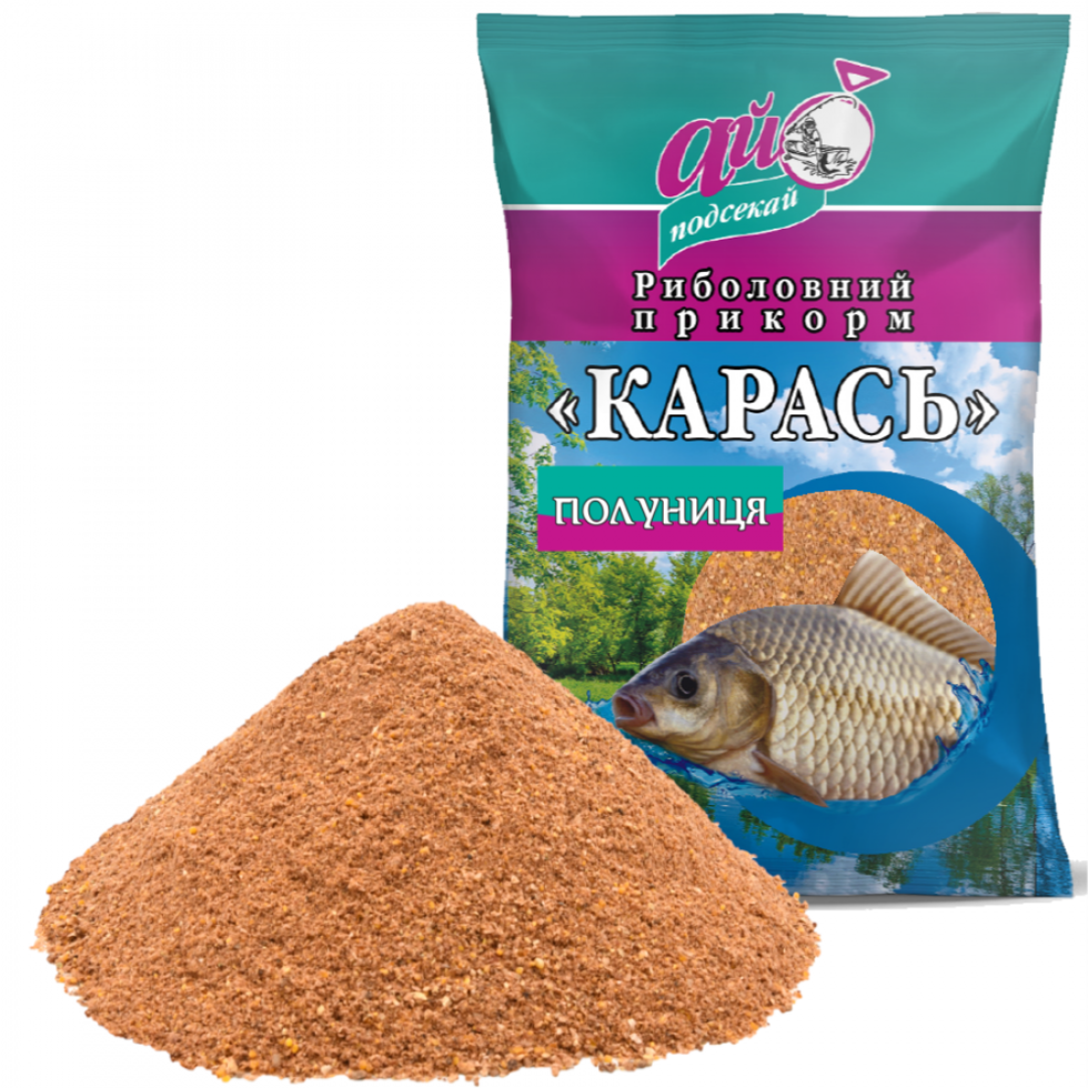 

Прикормка Ай-Подсекай Карась Клубника 1кг