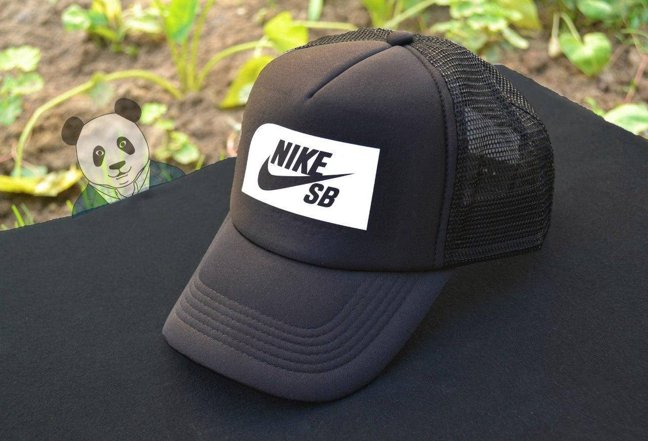 

Кепка тракер Найк (Nike), летняя с сеткой черная, Черный