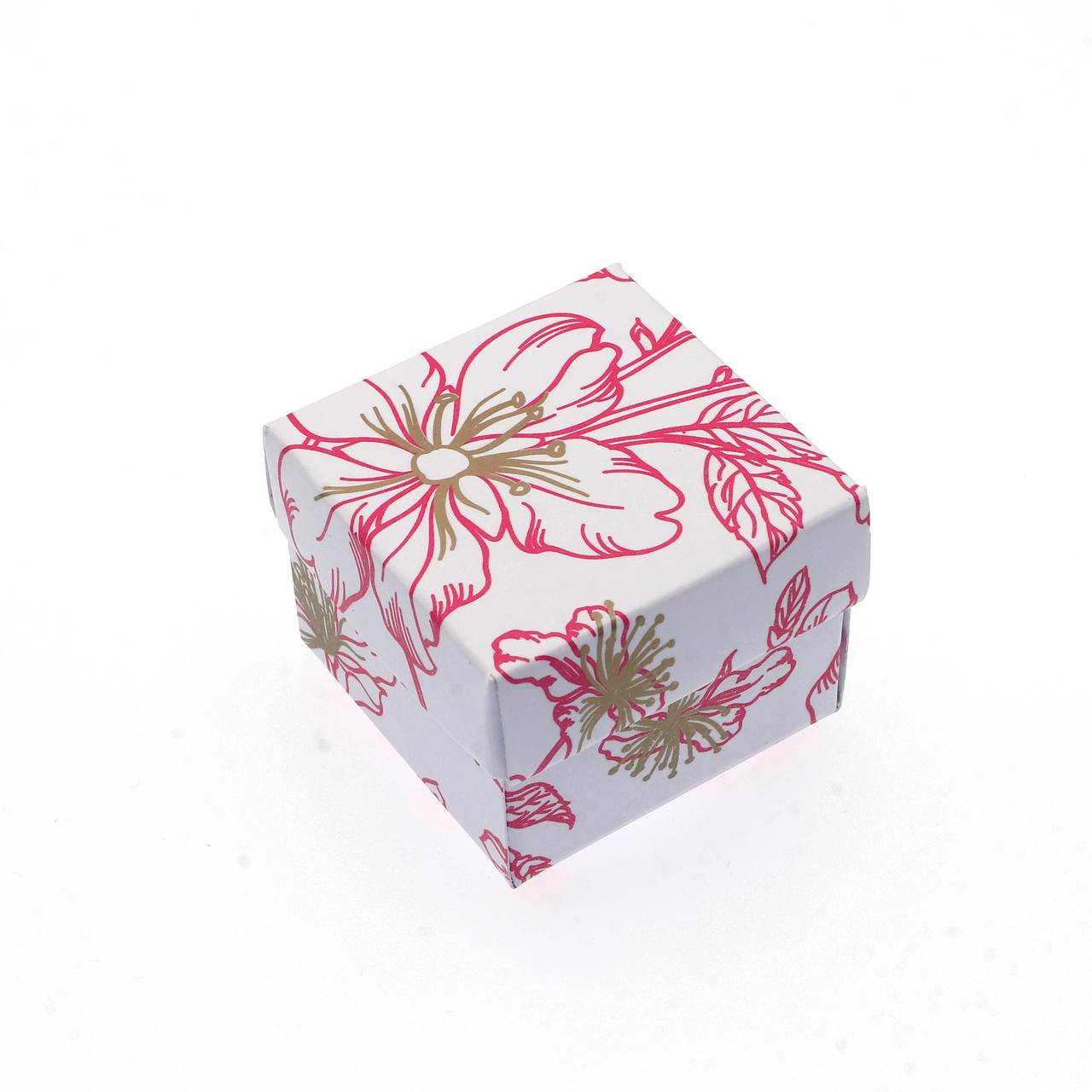 

Подарочная Коробочка для бижутерии Малиново-Золотистые Цветы