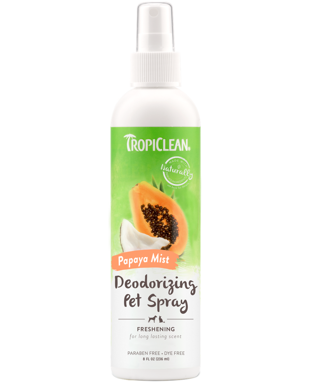 

Тропиклин спрей-духи "Папайя" Tropiclean Deodorizing Pet Spray, 236 мл