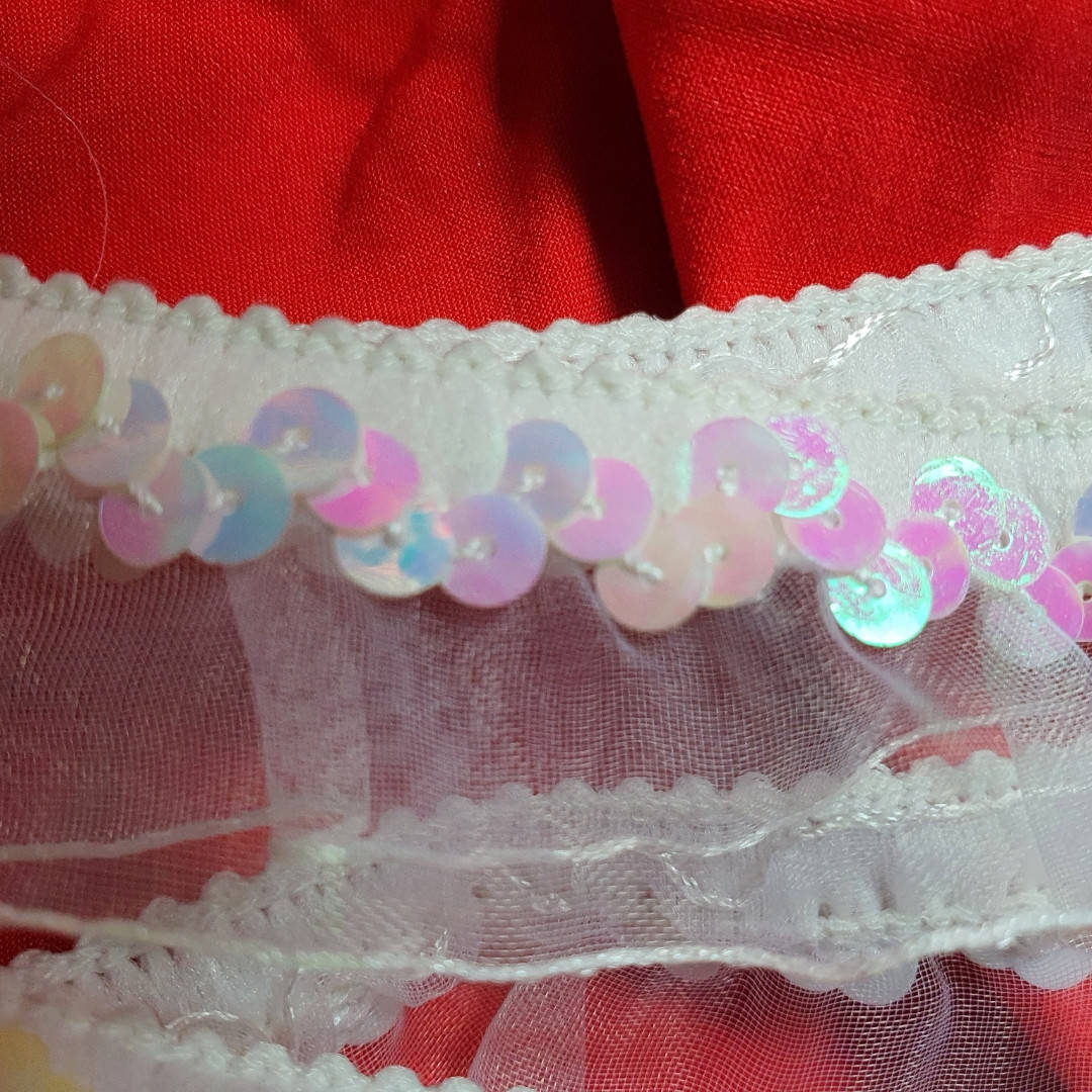 

Резинка - рюш с пайетками 2.5 см