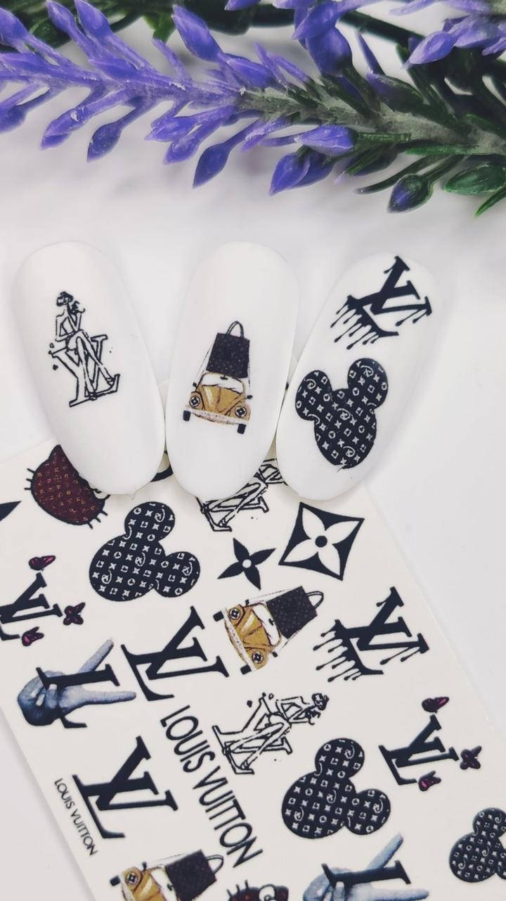 

Водные слайды для дизайна ногтей S1365