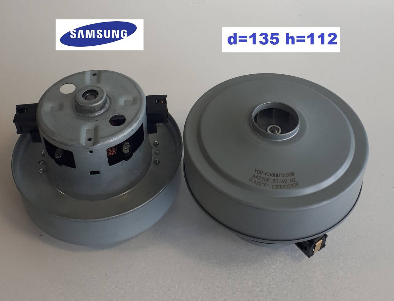 

Мотор двигатель DJ31-00005H VCM-K50HU VCM-K40HU для пылесоса Samsung на 1600W VC60.., SC47..,SC40..