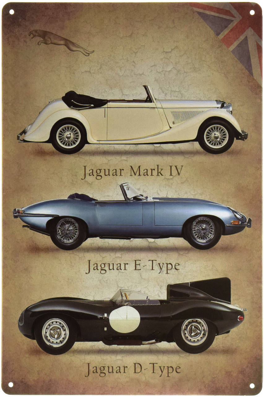 

Металлическая табличка "Jaguar (Retro)" (ms-00674)