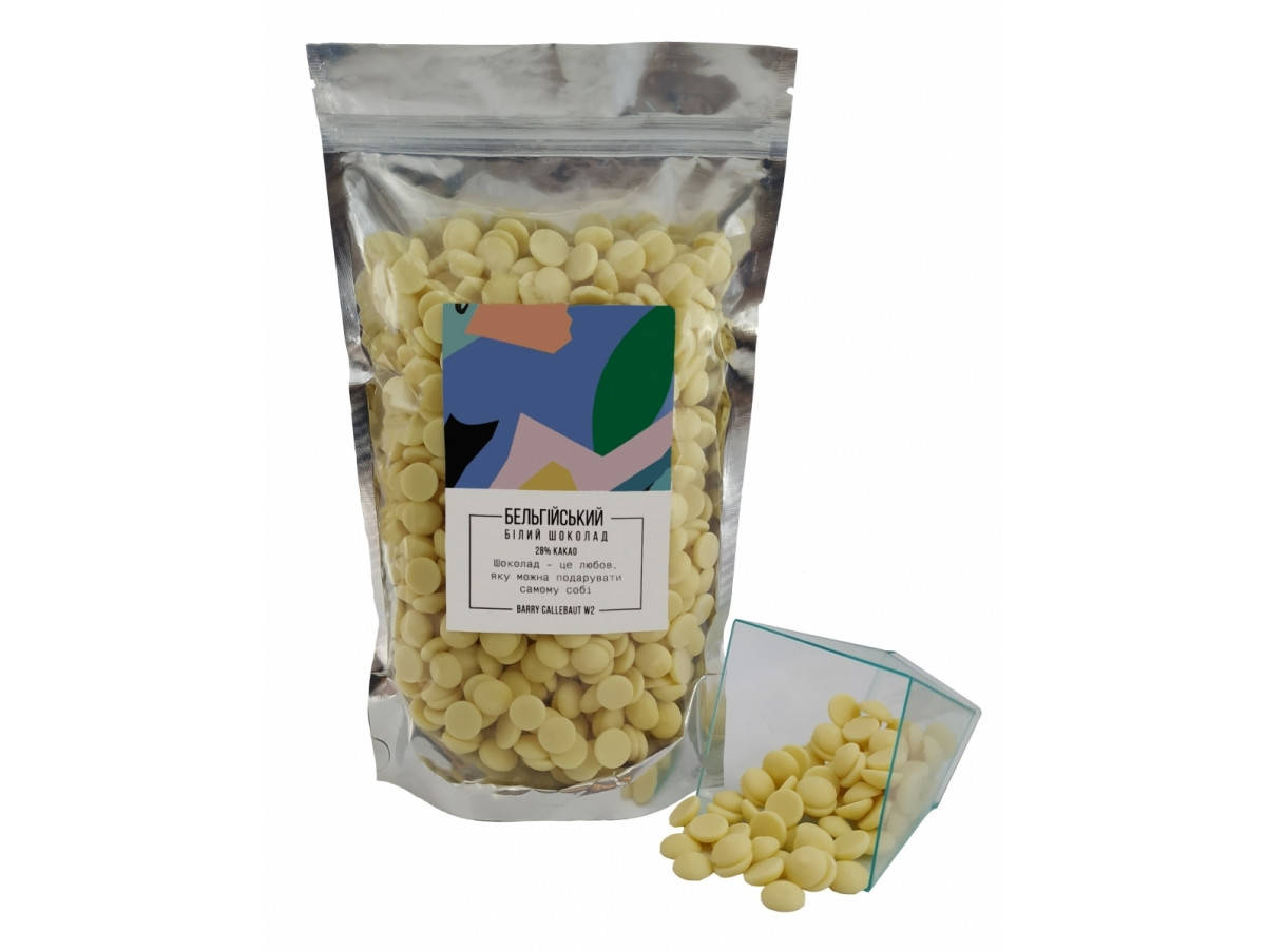 

Бельгийский Белый шоколад Barry Callebaut W2, 1 кг. 28% какао