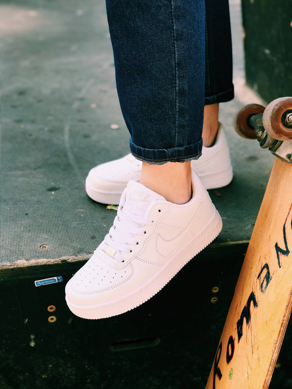 

Кроссовки Найк Аир Форс Nike air force 1 low белые, Белый