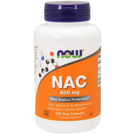 

NOW NAC-ACETYL CYSTEINE / N-АЦЕТИЛЦИСТЕИН 600мг в капсулах №100