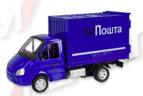 

Коллекционный автофургон Почта, Синий